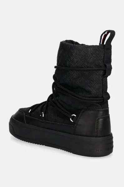 Snehule Tommy Hilfiger LACE-UP MONOGRAM SNOWBOOT