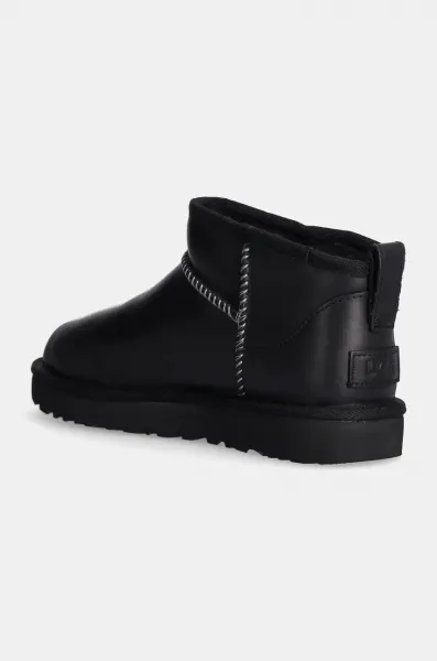 Kožené snehule UGG Classic Ultra Mini Lthr Regen