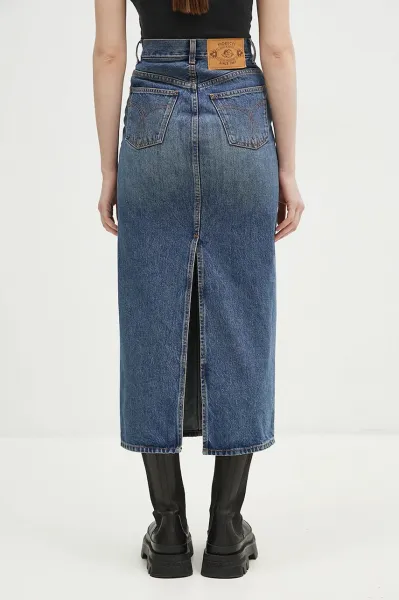 Bavlnená rifľová sukňa Fiorucci Denim Midi