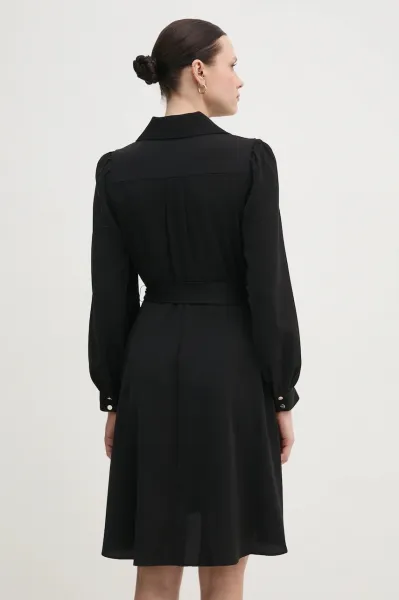 Šaty Dkny Balloon Sleeve Dress Black
