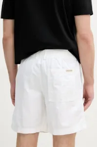 Šortky s prímesou ľanu Calvin Klein Jeans