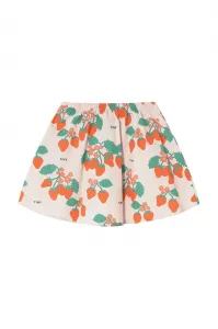 Dievčenská bavlnená sukňa Tinycottons STRAWBERRIES SKIRT