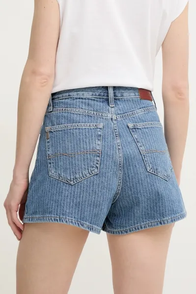 Rifľové krátke nohavice Pepe Jeans A-LINE SHORT HW SUZIE