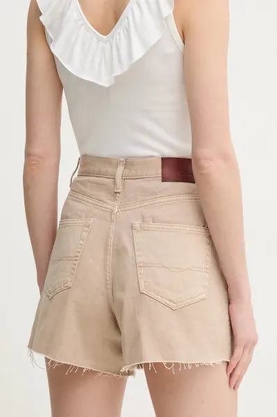 Rifľové krátke nohavice Pepe Jeans A-LINE SHORT UHW RACHEL