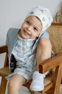 Čiapka pre bábätká Jamiks JASON béžová farba biela, z tenkej pleteniny, JWH054
