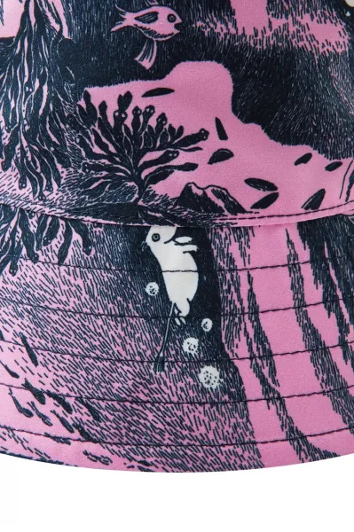 Detský obojstranný klobúk Reima Moomin Viehe fialová farba, 5300268B