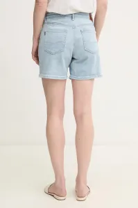 Rifľové krátke nohavice Pepe Jeans FITTED SHORT HW MARY