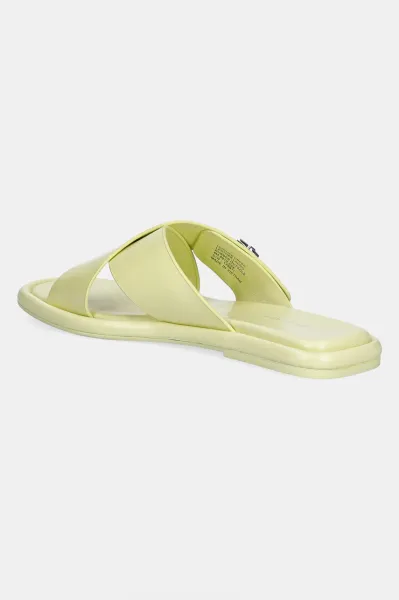 Kožené šľapky Tory Burch T Lock Cross Band Slide
