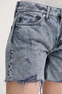 Bavlnené rifľové šortky Pepe Jeans REGULAR SHORT MW DISTRESSED