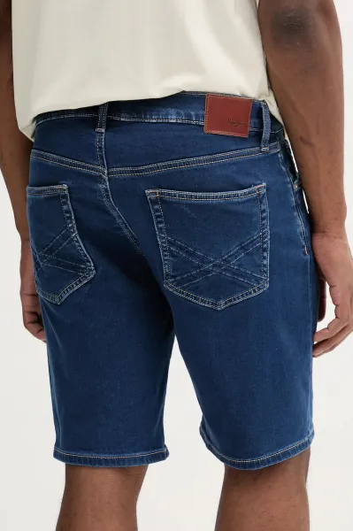 Rifľové krátke nohavice Pepe Jeans RELAXED GYMDIGO SHORT CALLEN