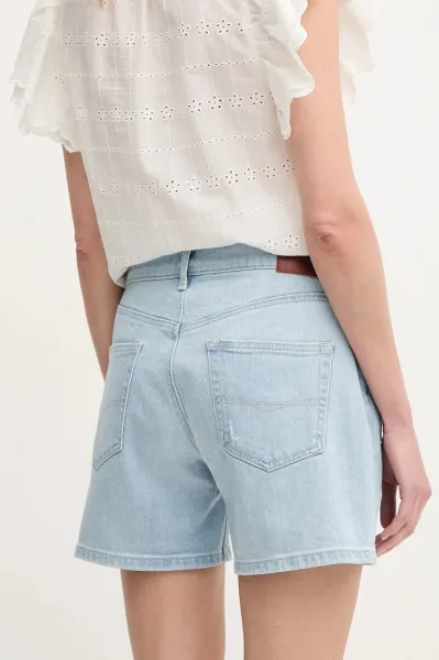 Rifľové krátke nohavice Pepe Jeans REGULAR SHORT HW MABLE