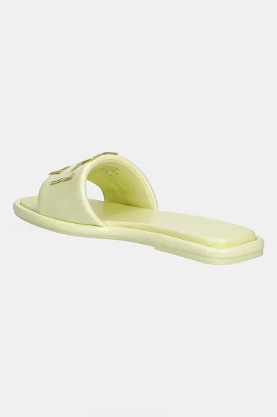 Kožené šľapky Tory Burch Double T Sport Slide