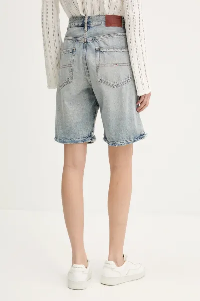 Rifľové krátke nohavice Tommy Jeans