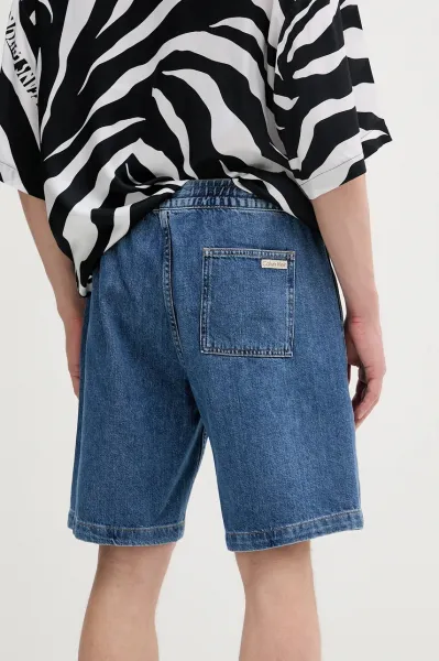 Rifľové krátke nohavice Calvin Klein Jeans