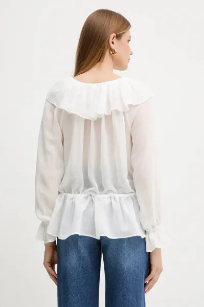 Blúzka s prímesou ľanu Weekend Max Mara