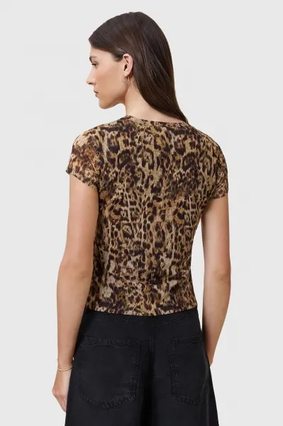 Blúzka AllSaints ELLIE oranžová farba, vzorovaná, W266JC