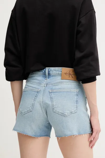 Rifľové krátke nohavice Calvin Klein Jeans