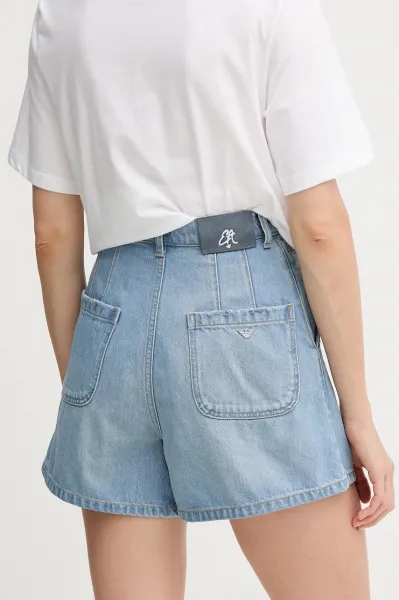Rifľové krátke nohavice Emporio Armani