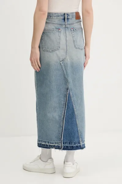 Rifľová sukňa Tommy Jeans