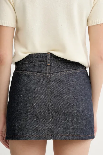 Rifľová sukňa A.P.C. mini-jupe