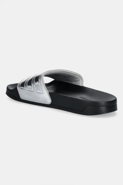 Dámske šlapky (plážová obuv) ADIDAS Adilette Shower W core black silver metallic silver metallic