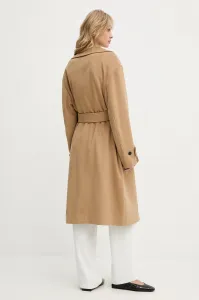 Kabát Karl Lagerfeld Soft Wool Coat Nougat