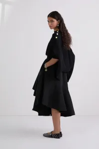 Sukňa Karl Lagerfeld Voluminous Ruffle Skirt Black