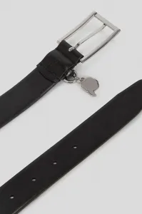 Opasok Karl Lagerfeld IKON čierna farba, A3W33069