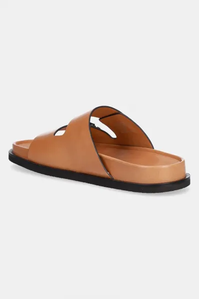 Kožené šľapky Tory Burch T Lock Sport Slide