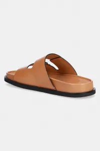 Kožené šľapky Tory Burch T Lock Sport Slide