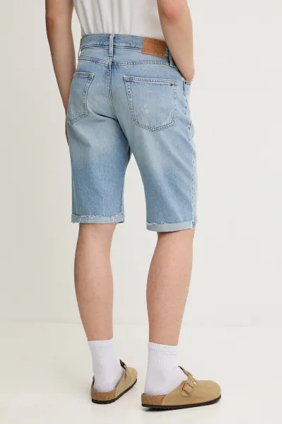 Rifľové krátke nohavice Tommy Jeans