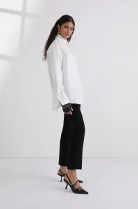 Košeľa Karl Lagerfeld Double Collar Poplin Shirt White