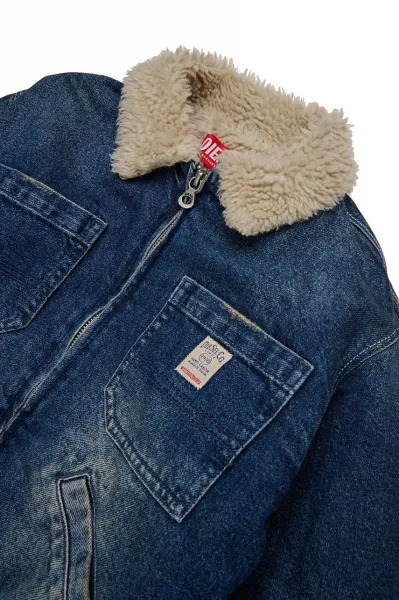 Detská bavlnená bunda Diesel JOMOX-FUR JACKET