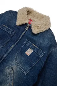 Detská bavlnená bunda Diesel JOMOX-FUR JACKET