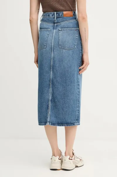 Rifľová sukňa Tommy Hilfiger