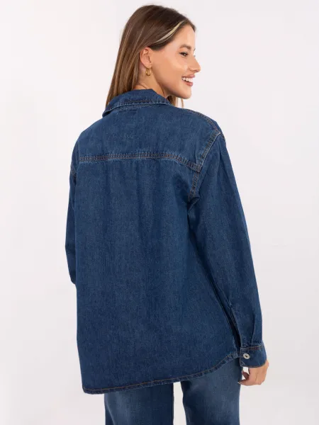 Shirt-D80026BI11280M314-dark blue