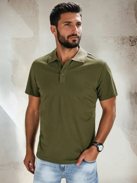Pánske polo tričko zelené Dstreet