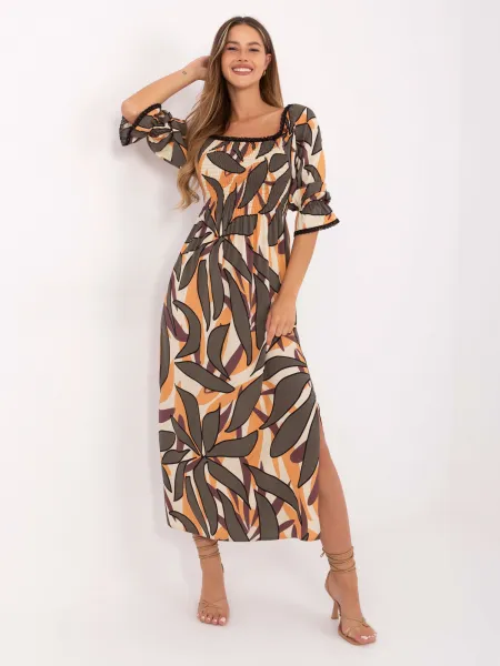 Dress-LK-SK-510095.89-beige