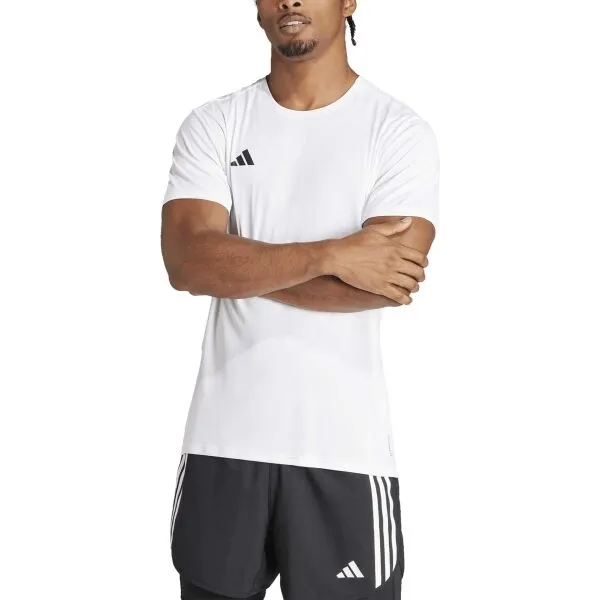 adidas ADIZERO TEE Pánske športové tričko, biela, veľkosť
