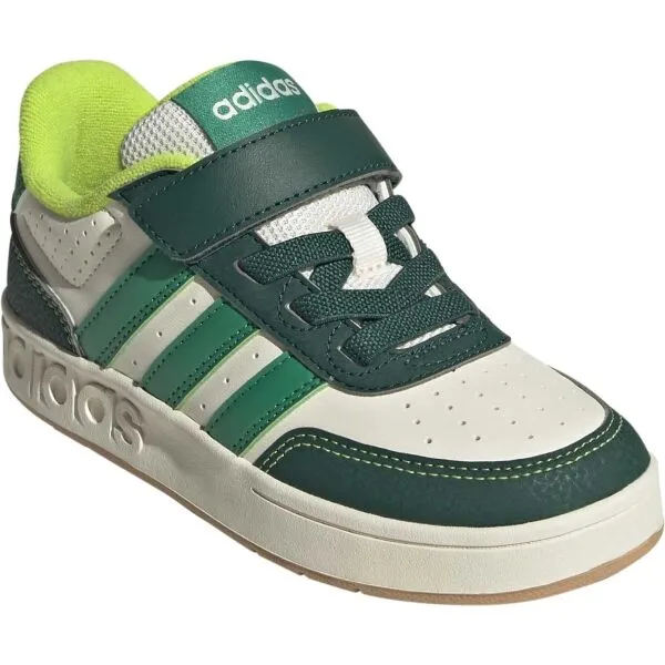 adidas BREAKBASE J Detská voľnočasová obuv, biela, veľkosť