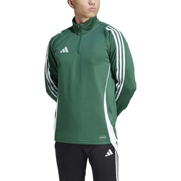 adidas TIRO24 TRAINING TOP Pánska mikina, tmavo zelená, veľkosť