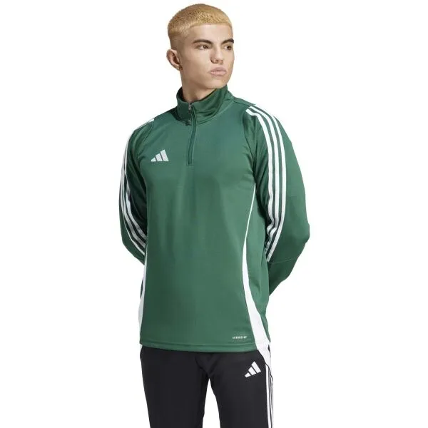 adidas TIRO24 TRAINING TOP Pánska mikina, tmavo zelená, veľkosť