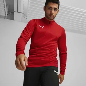 Puma TEAMGOAL TRAINING 1/4 ZIP TOP Pánske tričko, červená, veľkosť