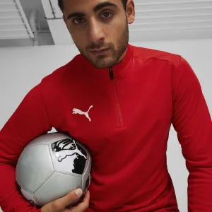 Puma TEAMGOAL TRAINING 1/4 ZIP TOP Pánske tričko, červená, veľkosť