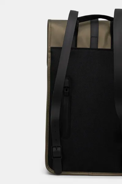 Ruksak Rains Backpack W3 zelená farba, veľký, jednofarebný, 13000