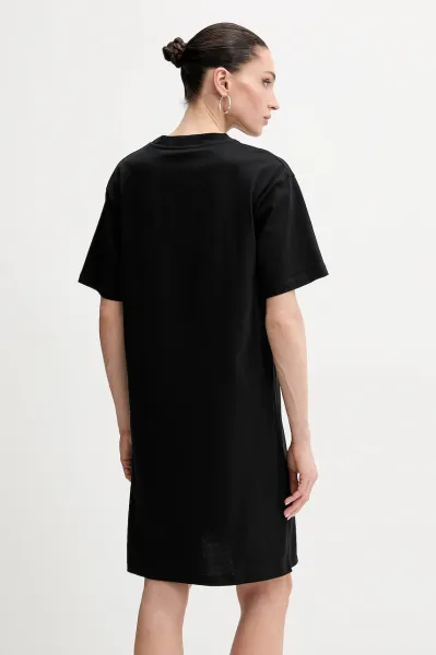 Šaty Karl Lagerfeld Karl Signature Hem Dress Black