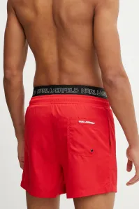 Plavky Karl Lagerfeld Ikon Elastic Boardshorts Grenadine
