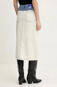 Sukňa Karl Lagerfeld Jeans Klj Ombre Denim Midi Skirt Blue Ombre