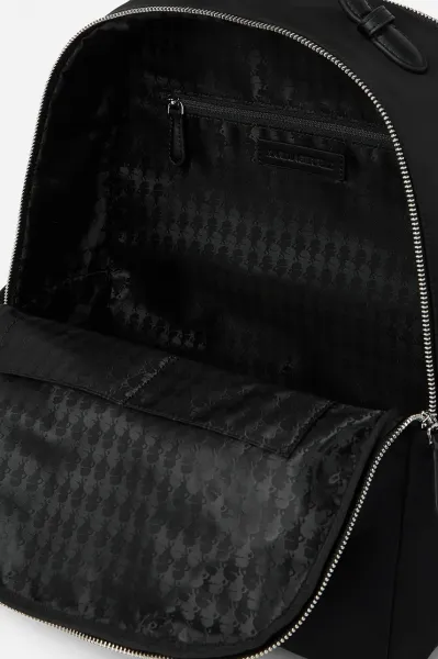 Batoh Karl Lagerfeld Ikon Nylon Laptop Backpack Black