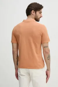 Bavlnené polo tričko Pepe Jeans oranžová farba, jednofarebný